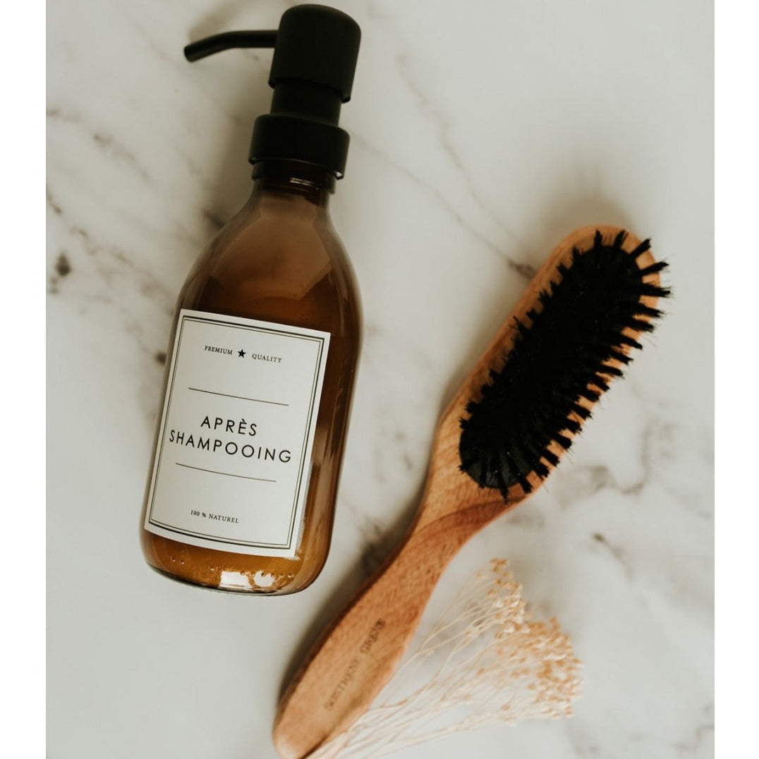 Flacon Apothicaire ambre après-shampooing 250 ml