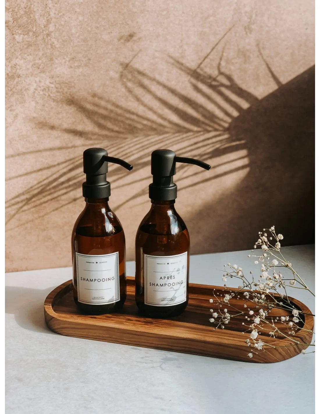 Flacon Apothicaire ambre après-shampooing 250 ml
