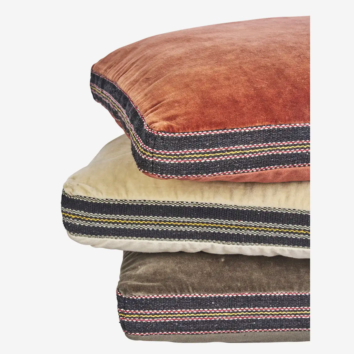 Coussin d'assise sol en velours 50x50cm