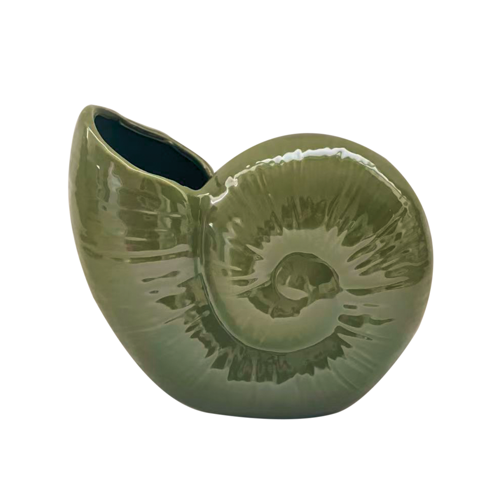 Vase céramique coquillage