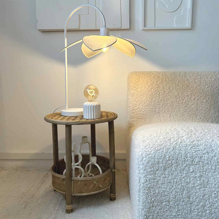 Lampe décorative côtelée à poser