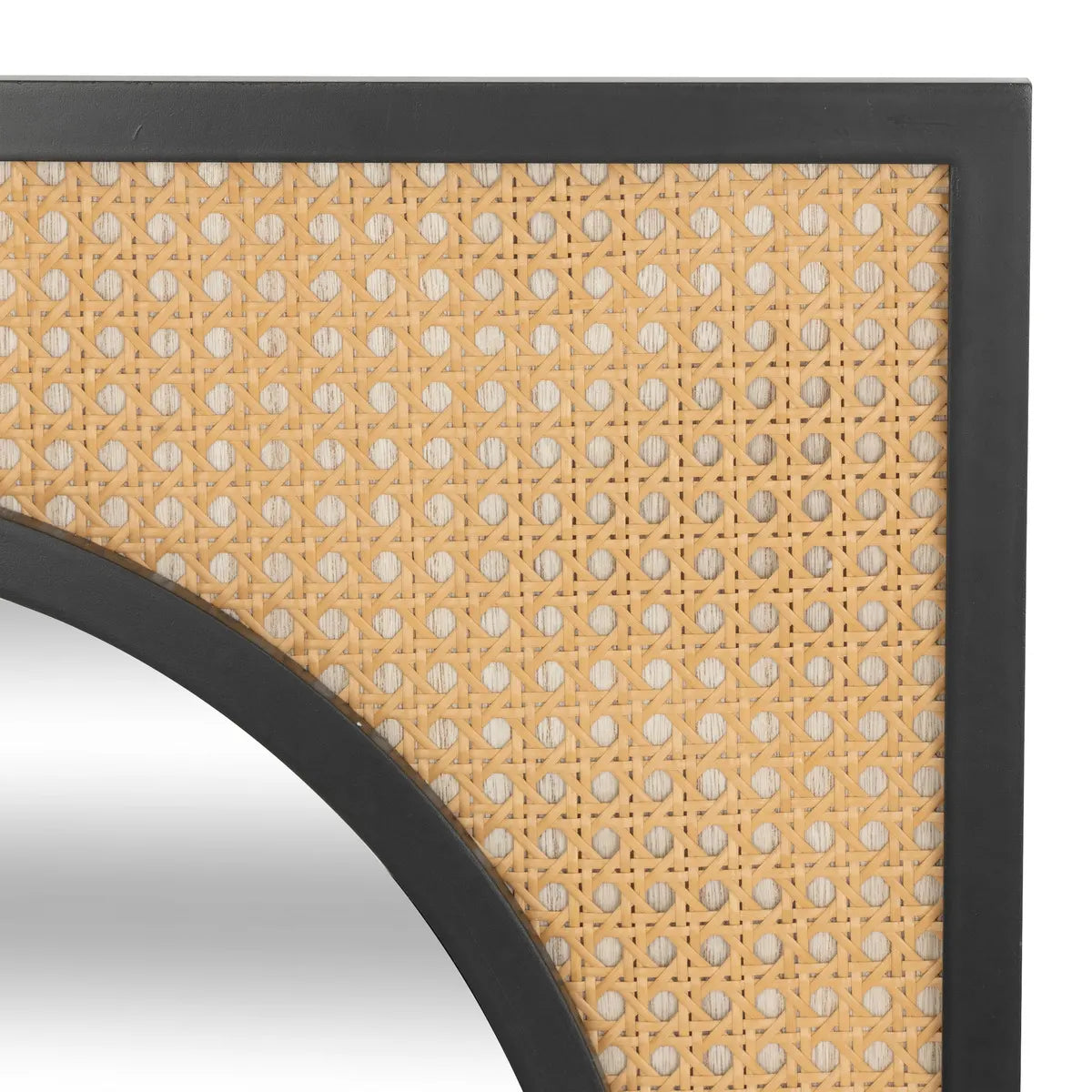 Miroir cannage naturel et noir L65XH107CM