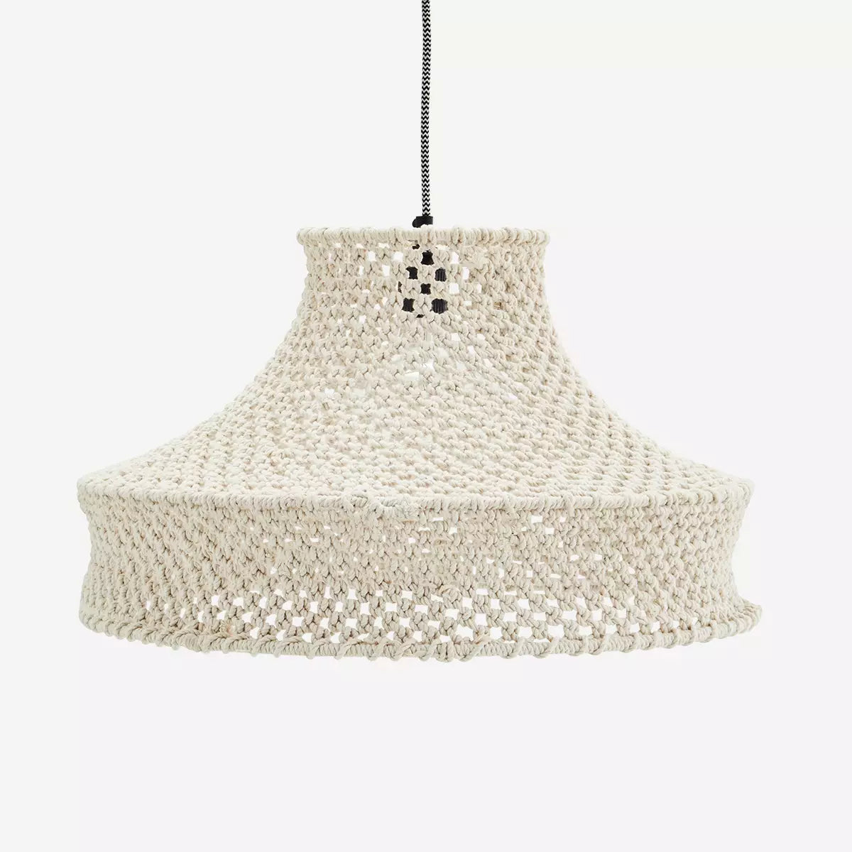 Suspension en crochet crème