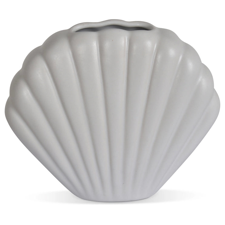 Coquillage vase céramique opaque L17 P6,5 H14,5