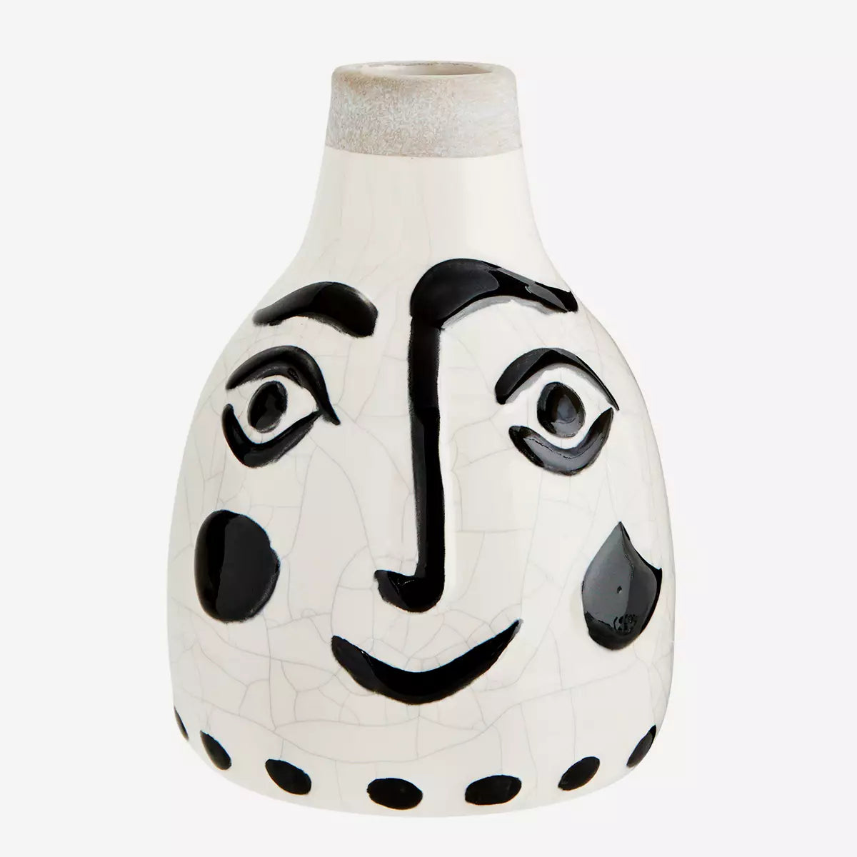 Vase visage abstrait 14X21CM