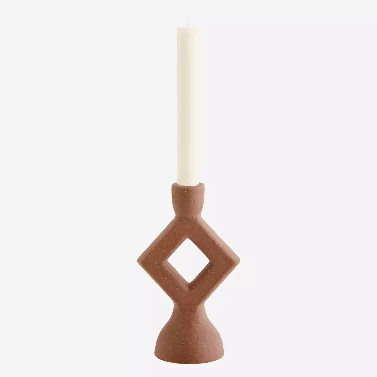 Bougeoir céramique losange h20.5cm