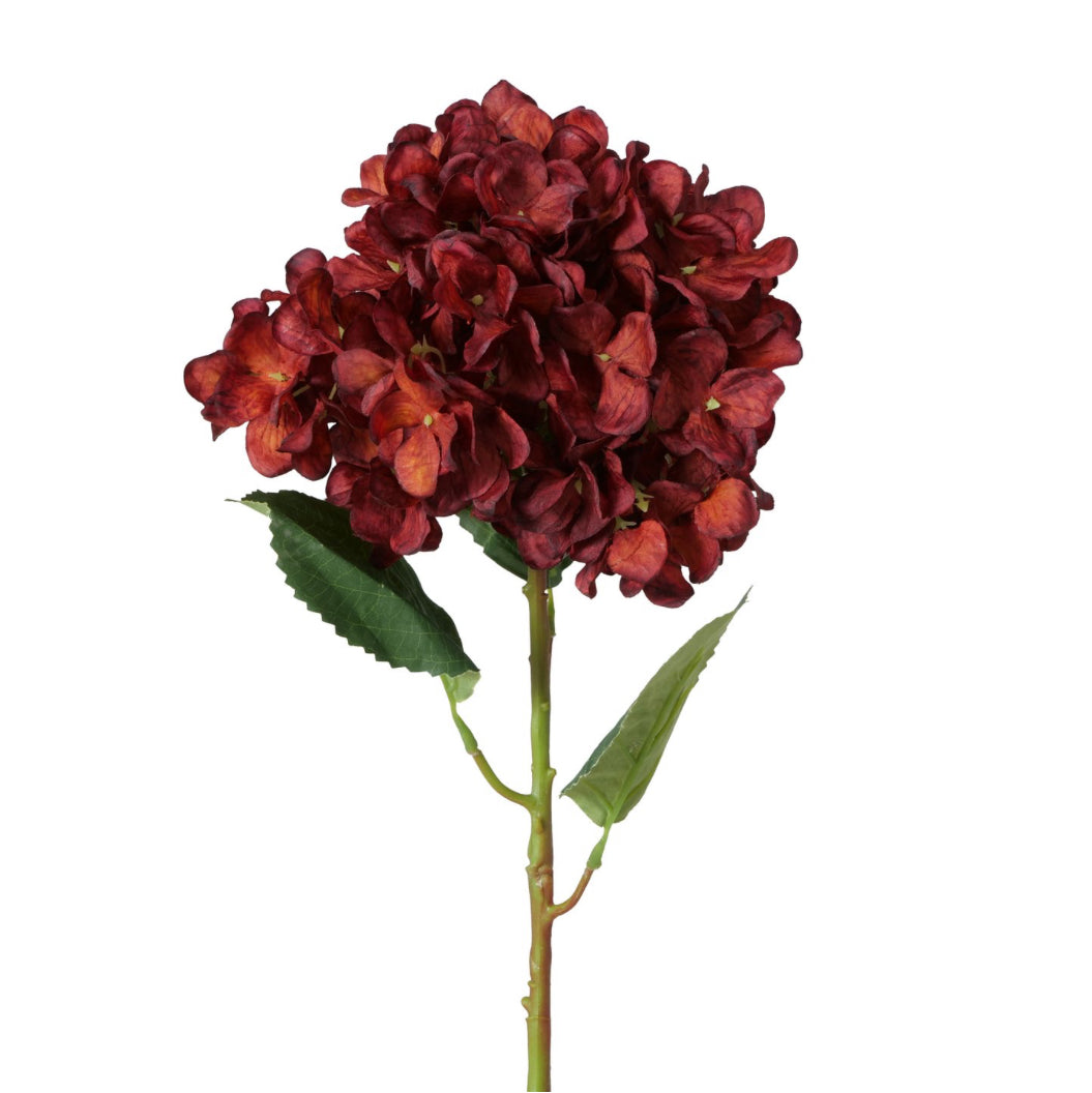 Hortensia artificiel sur tige – Fleur décorative