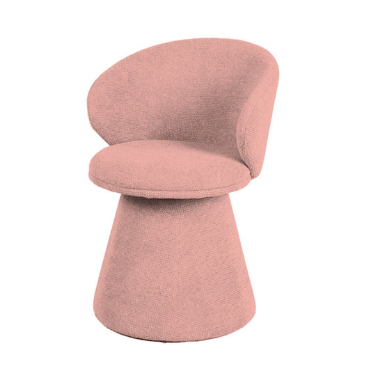 Chaise Luna pivotante rose doux
