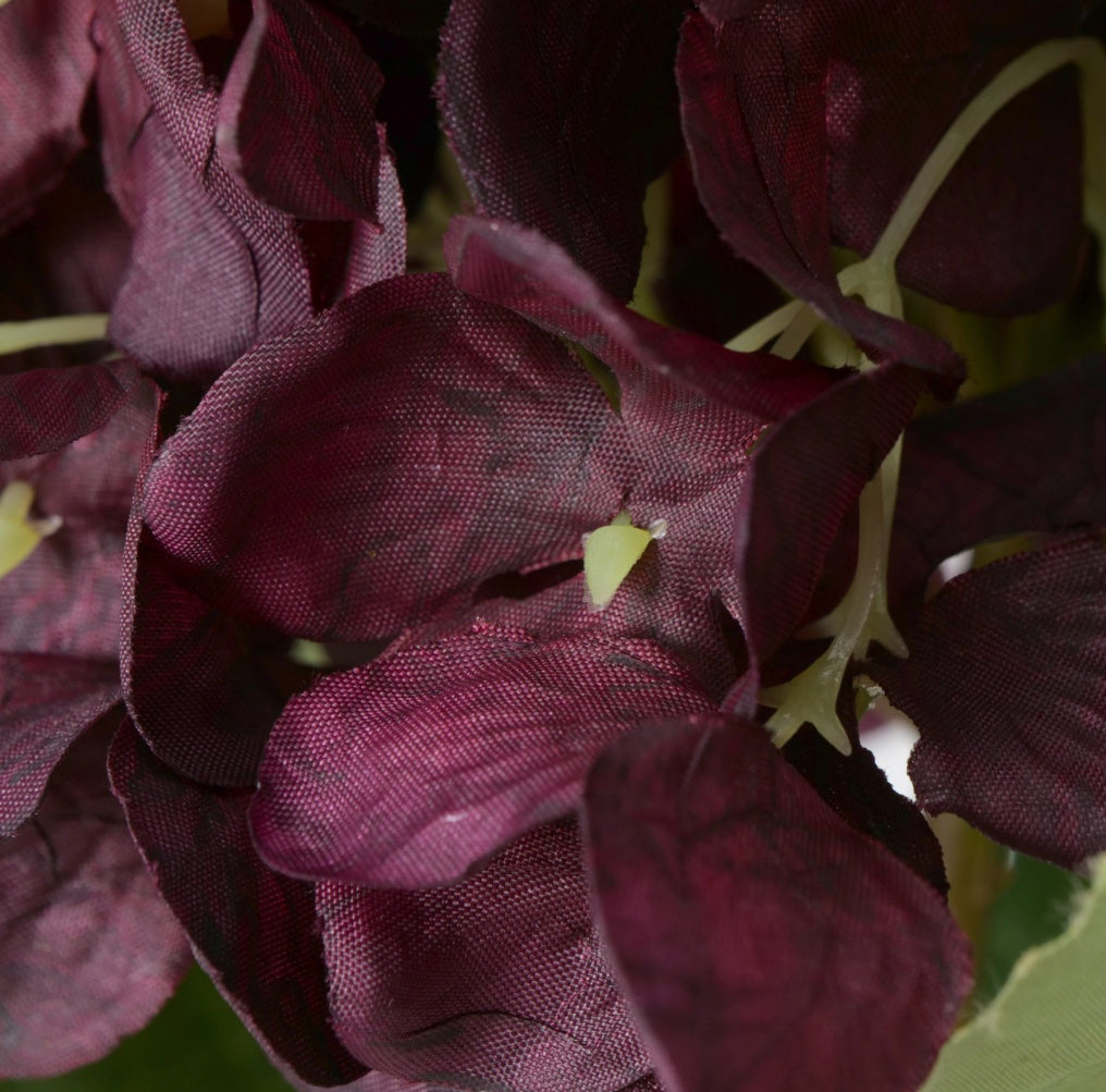 Hortensia artificiel sur tige – Fleur décorative