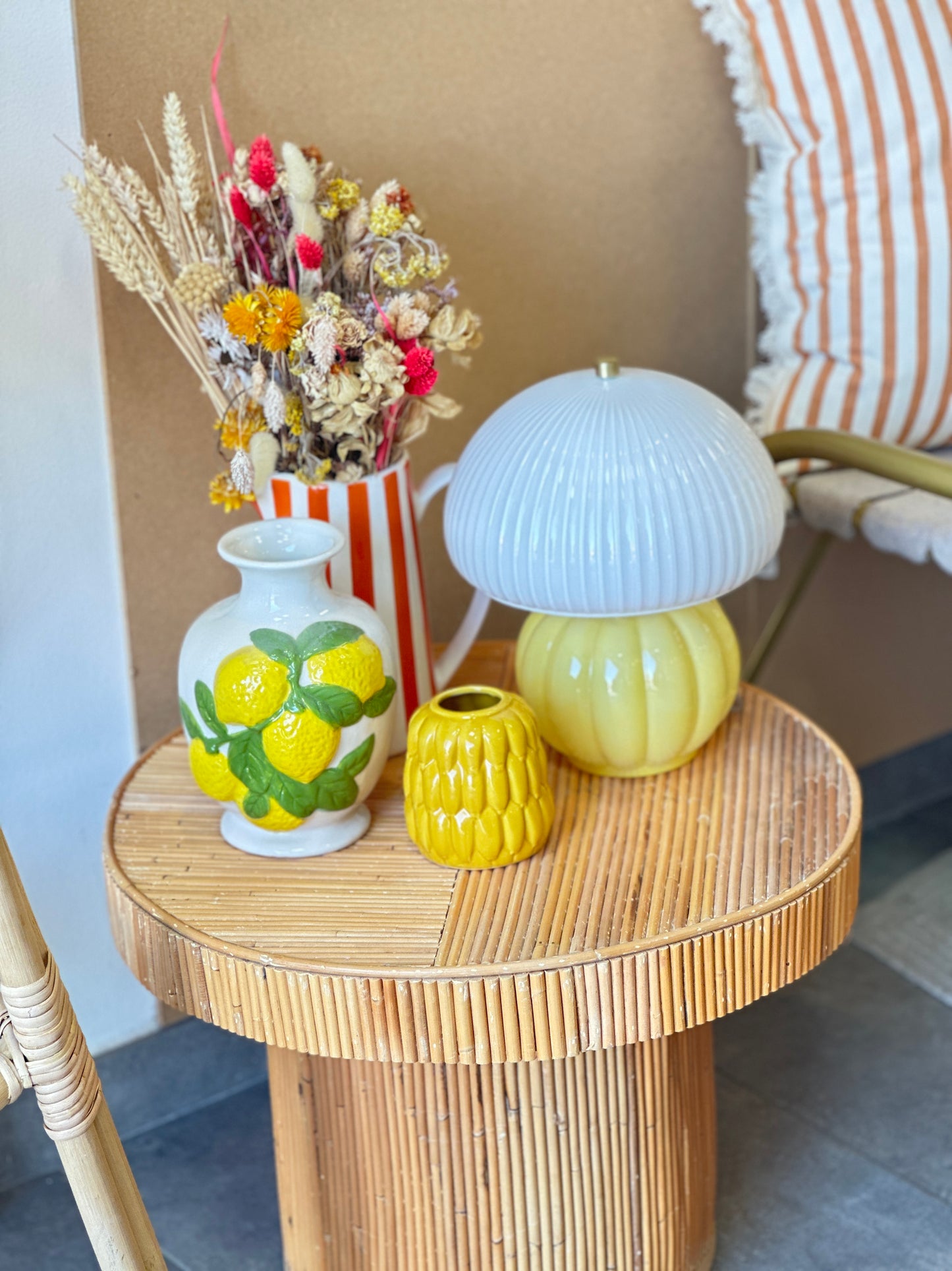 Vase céramique citron – H20,7 cm