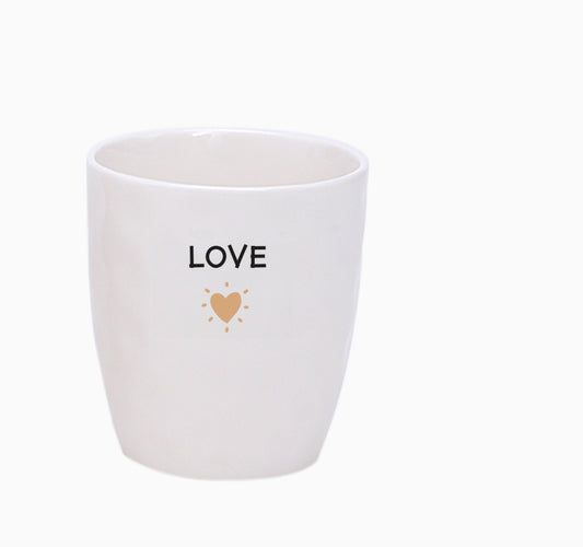 Mug cœur doré