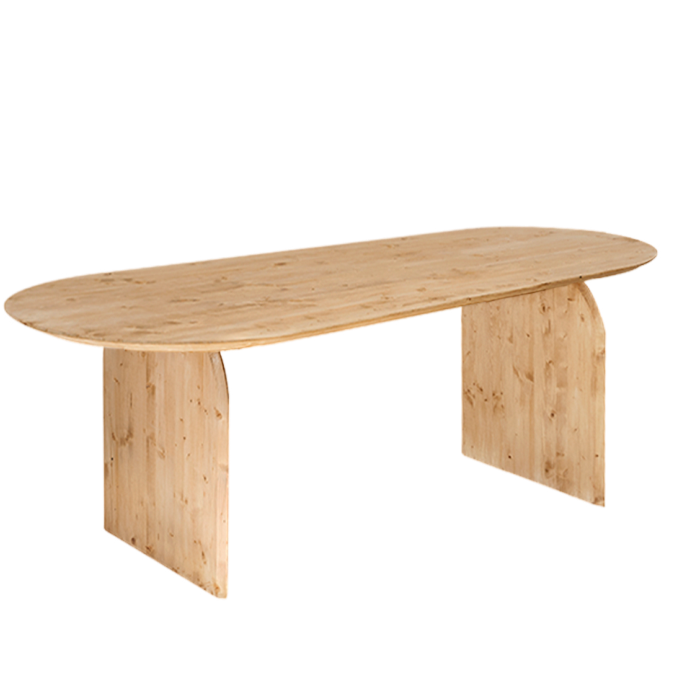 Table bois naturel Javea 180cm
