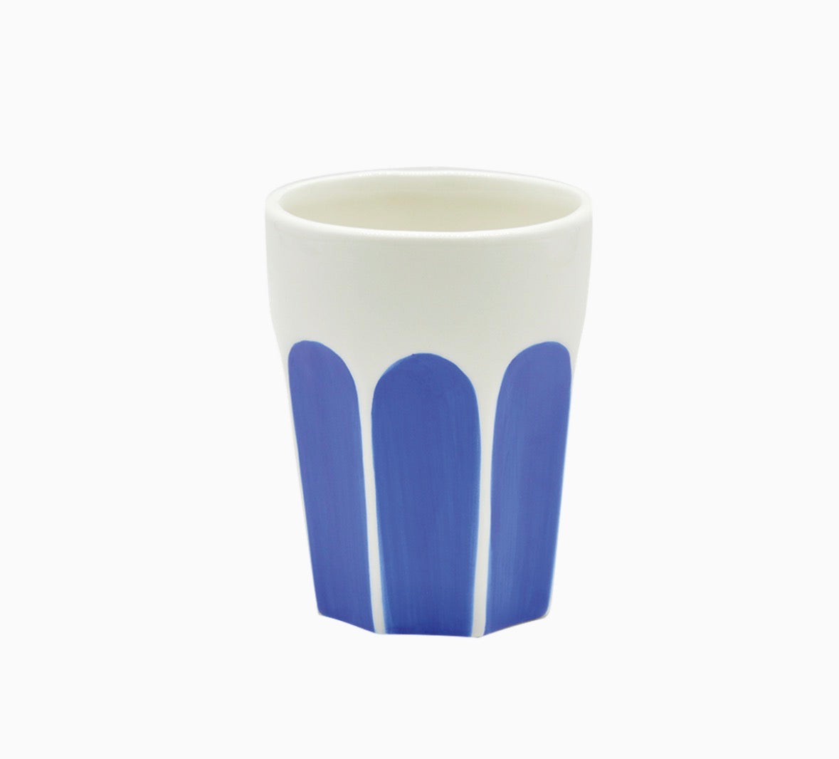 Tasse gobelet jaune en céramique – grand format D8,8 x H11 cm