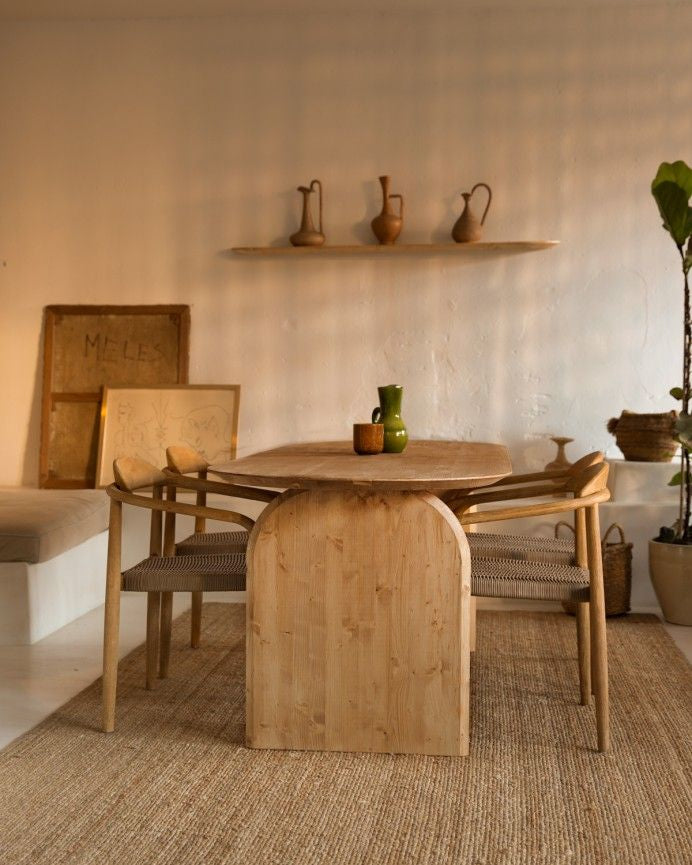 Table bois naturel Javea 180cm
