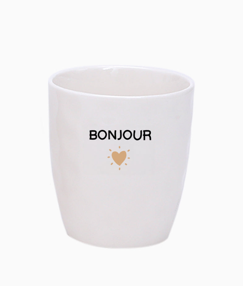 Mug cœur doré