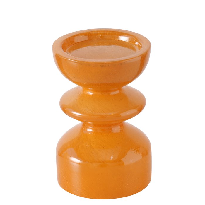 Bougeoir orange petit modèle