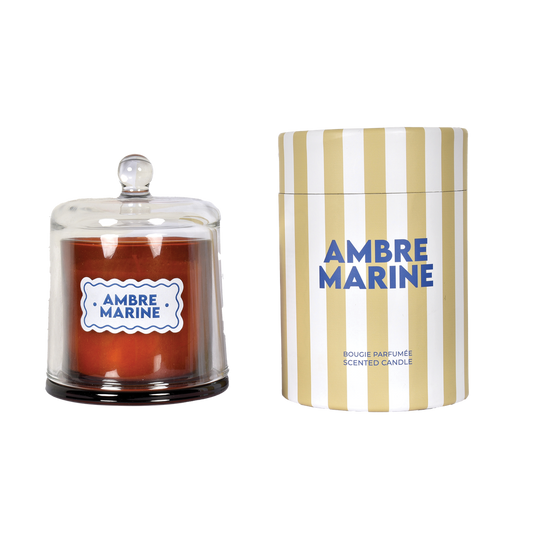 Bougie cloche à rayures