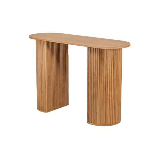 Console en bois naturel