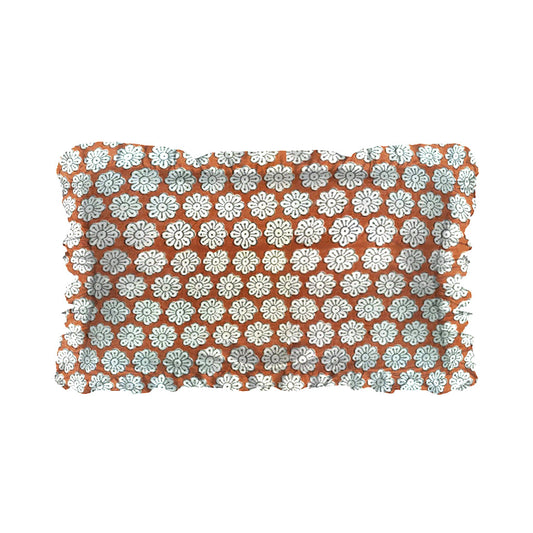 Coussin rectangulaire imprimé jaipur brun 40x60 cm