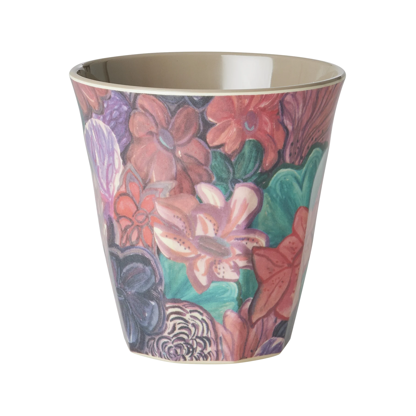 Gobelet motif fleur forest