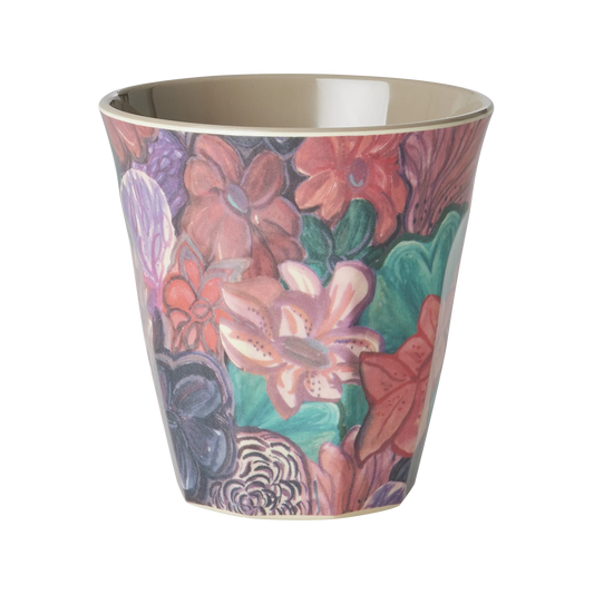 Gobelet motif fleur forest