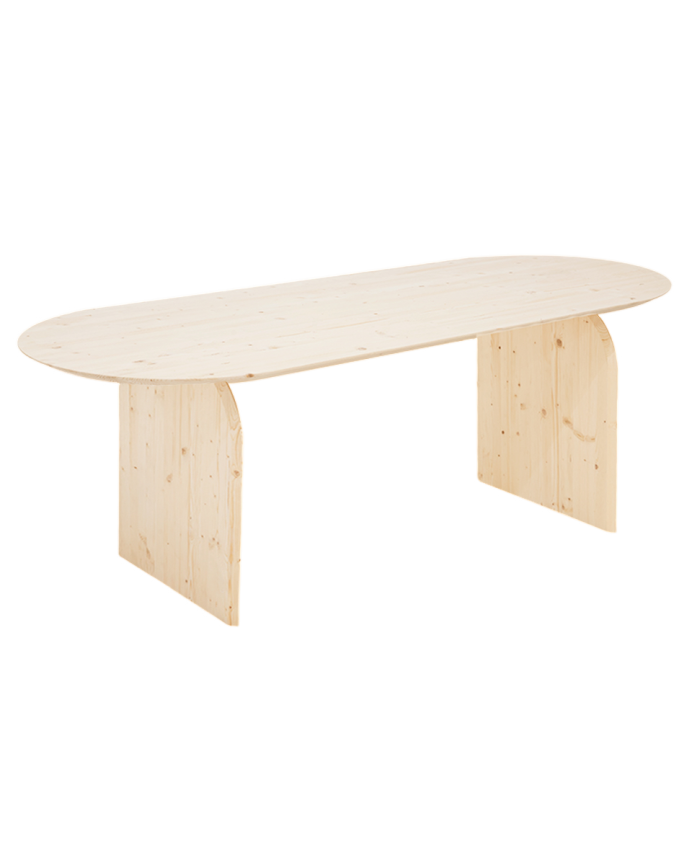 Table bois naturel Javea 180cm