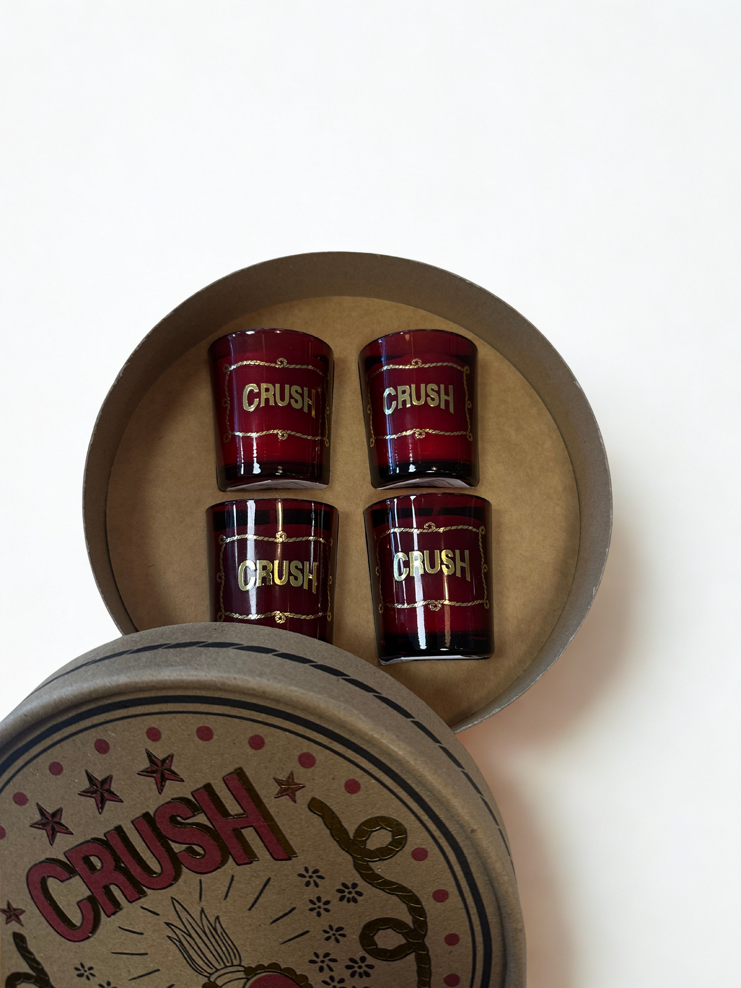 Coffret de 4 bougies americana