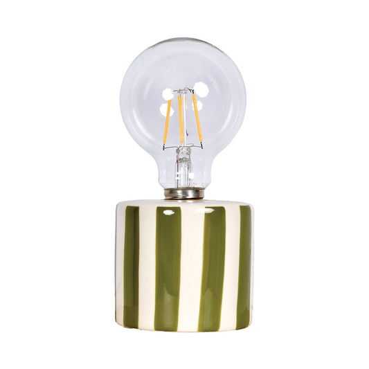 Lampe décorative à rayures