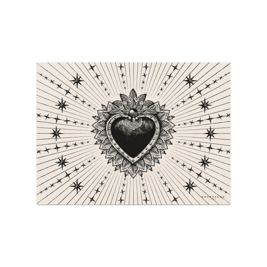 Set de table vinyle 33x45 "Ex voto noir"