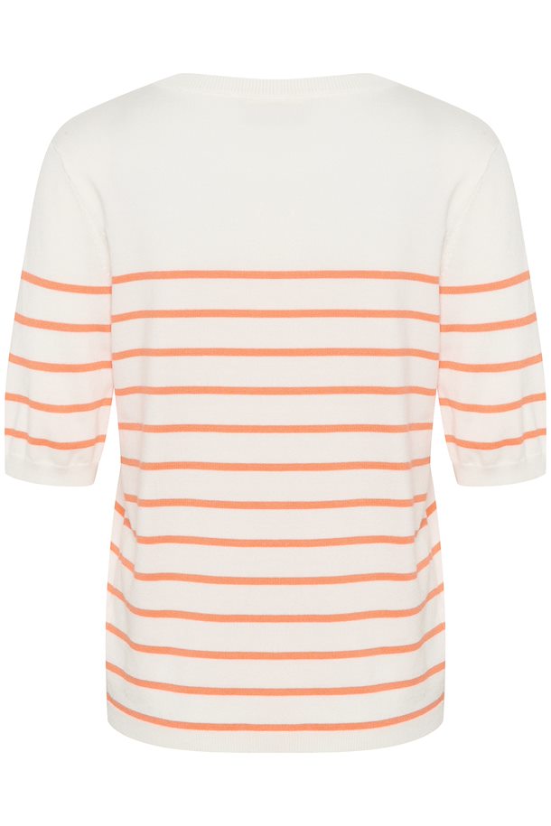 Marinière rayé orange et blanc