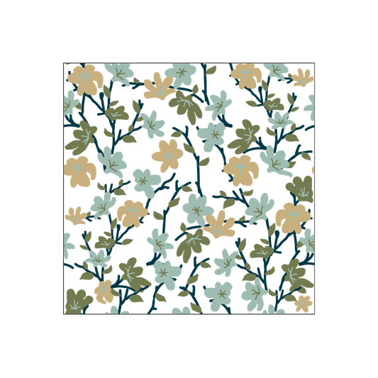 serviette en papier fleur