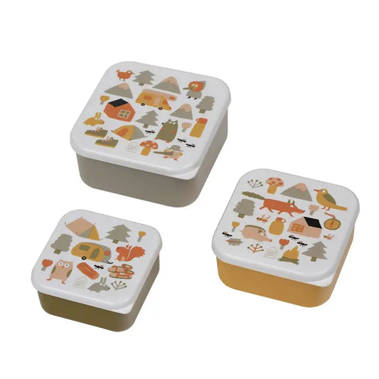 Set de 3 boîtes à goûter aventure