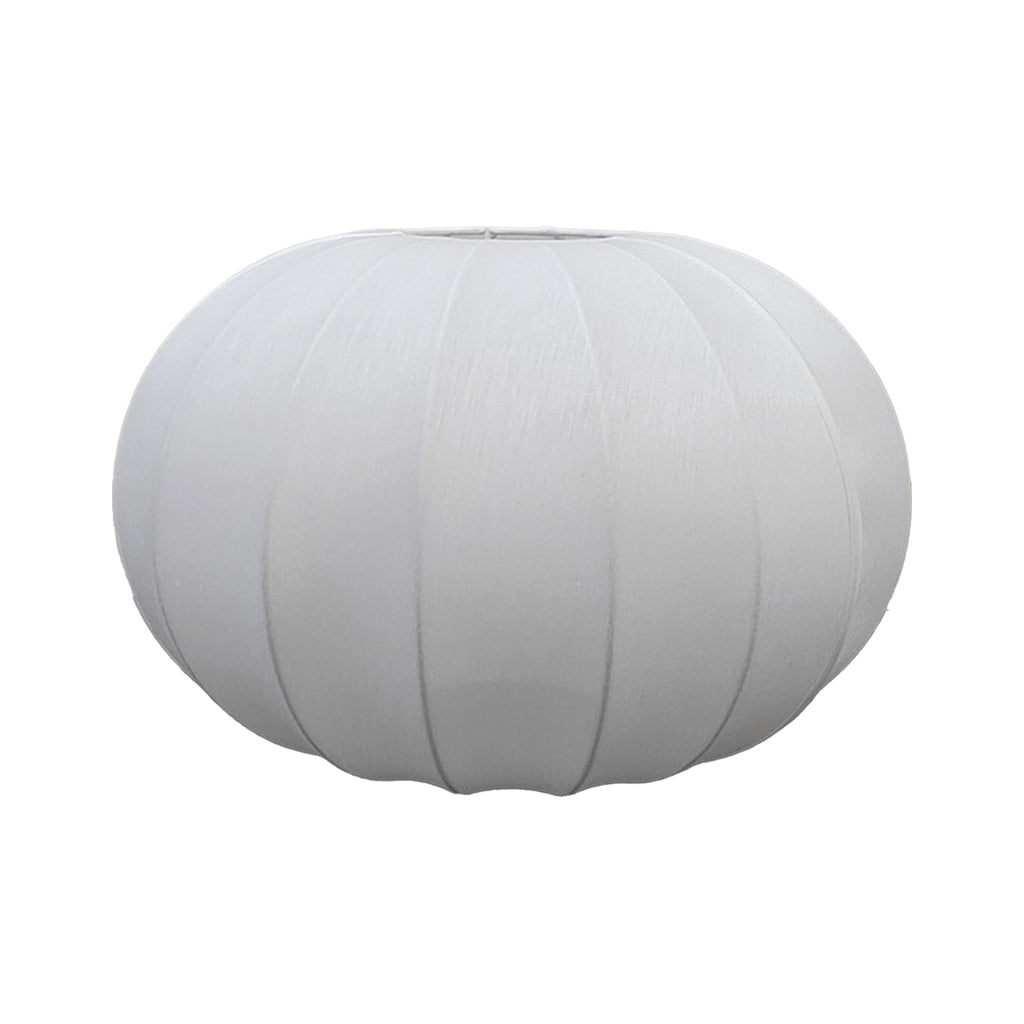 Suspension boule blanche tissu grand modèle