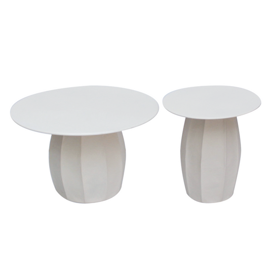 Table basse beige x2