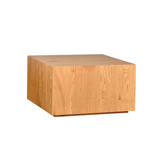 Table basse carré effet chêne