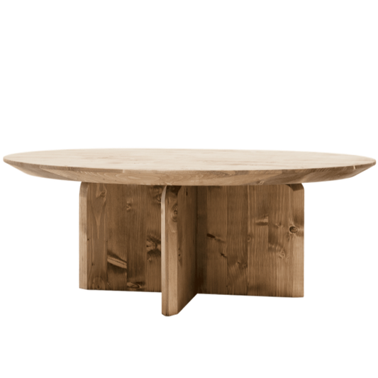 Table basse ronde Jaeva foncé