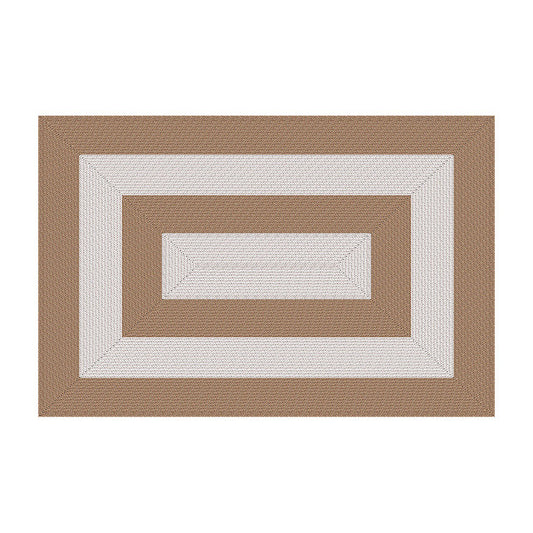 Tapis vinyle motif tressé bi couleur