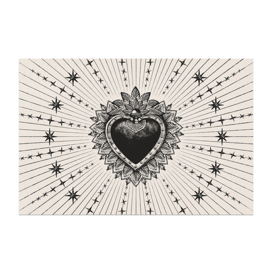 Tapis vinyle blanc ex-voto 49,5x83cm