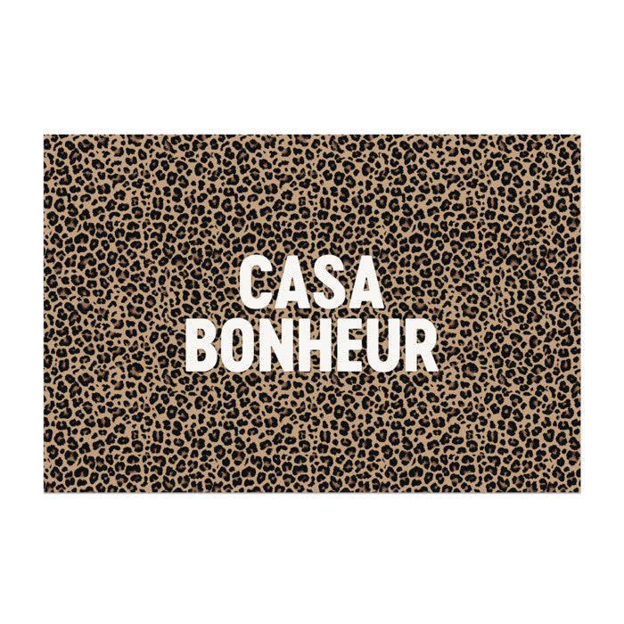 Tapis vinyle léopard casa bonheur 49,5x83cm