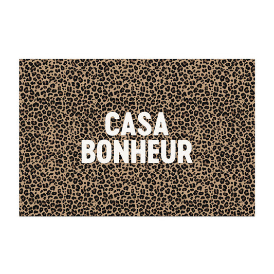 Tapis vinyle léopard casa bonheur 49,5x83cm