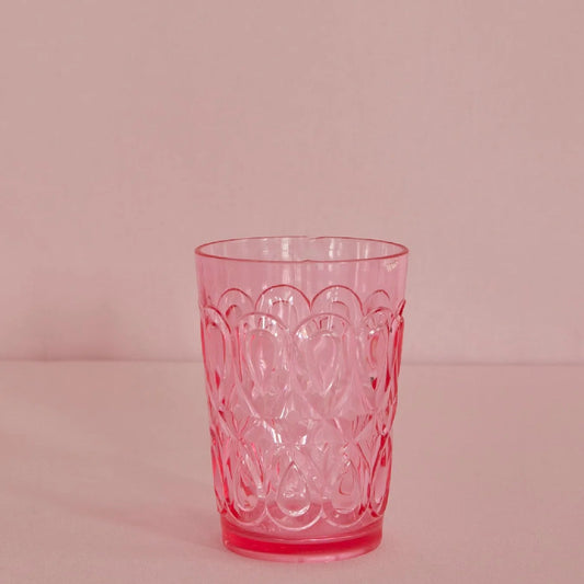 Verre à eau acrylique rose