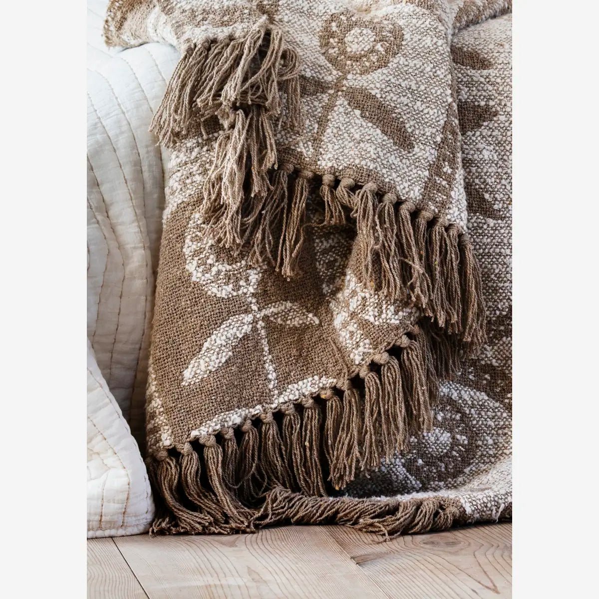 Plaid réversible en coton recyclé – 125x175cm