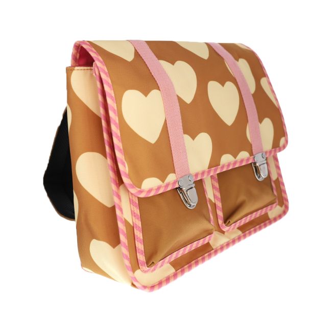 Sac cartable fille coeur