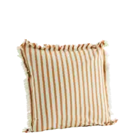 Coussin tissé rayé 50x50cm