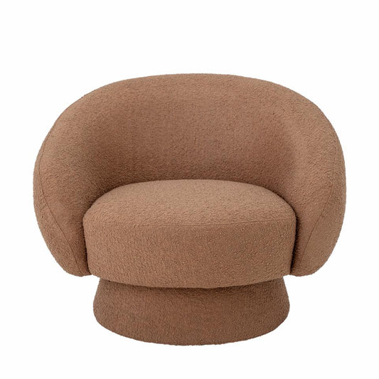 Fauteuil rond camel blooming L93xH74xW82 cm