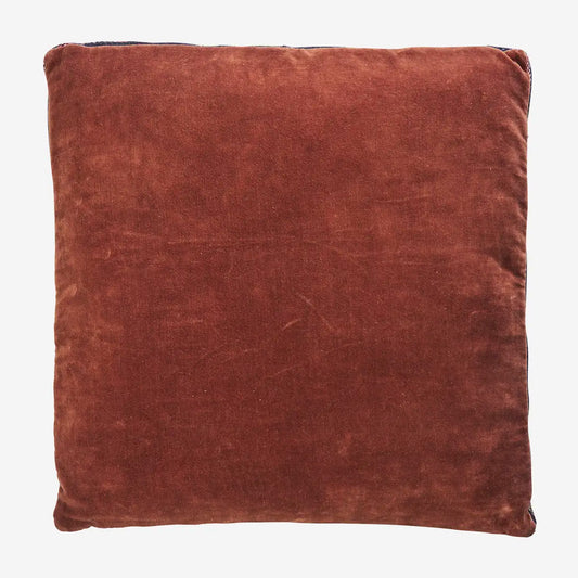 Coussin d'assise sol en velours 50x50cm