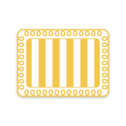 Set de table vinyle-GUIMAUVE JAUNE