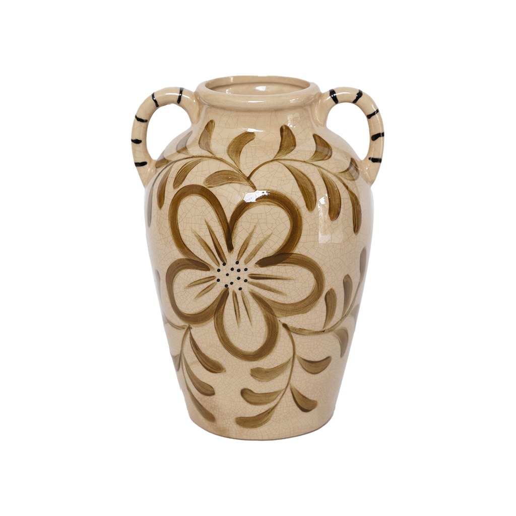 Vase lucia olive gm L18 P16,5 H25,5cm