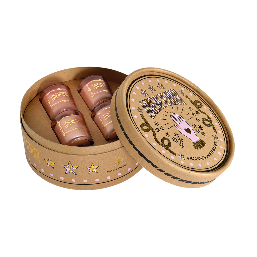 Coffret de 4 bougies americana