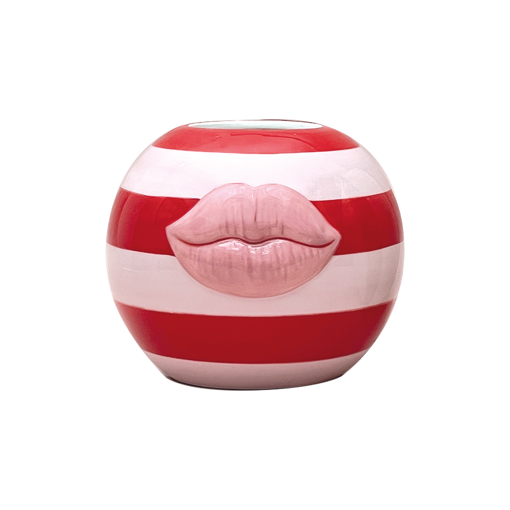 Vase Kiss Rose – Faïence Artisanale – H12,3 cm